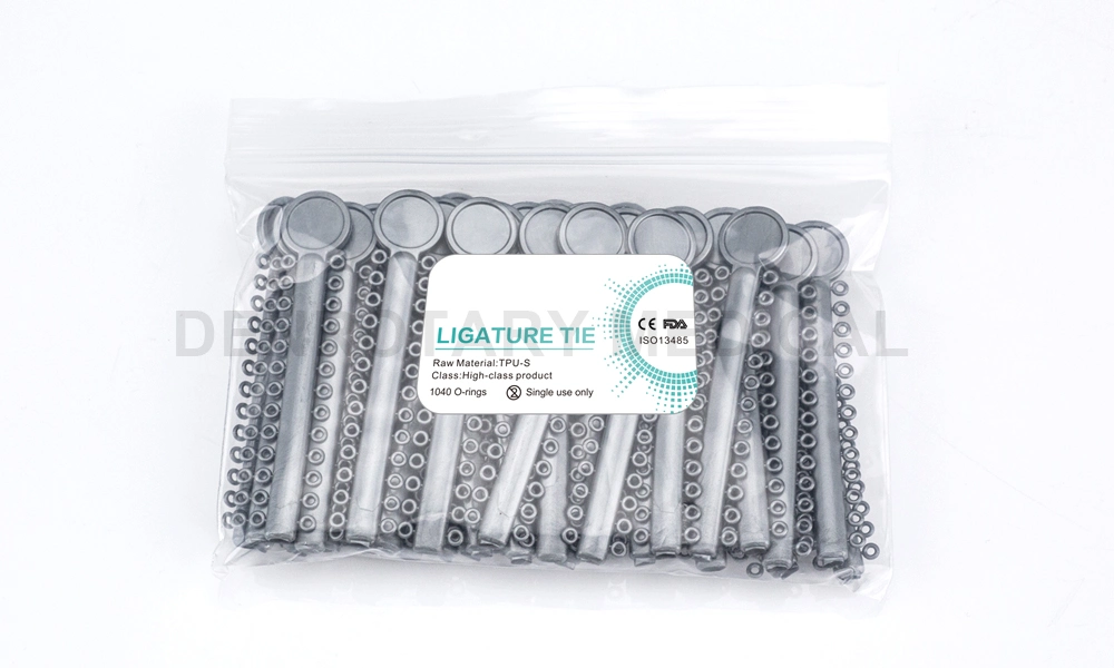 Dental Ortodoncia Supplies 40 Color Orthodontics Elastic Key Ligature Tie