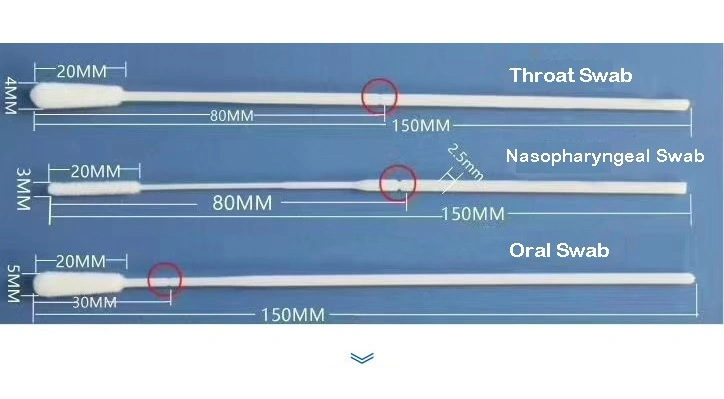 Disposable Viral Transport Tube Nasopharyngeal Swab Eua Throat Swab Vtm Tube Virus Transport Tube