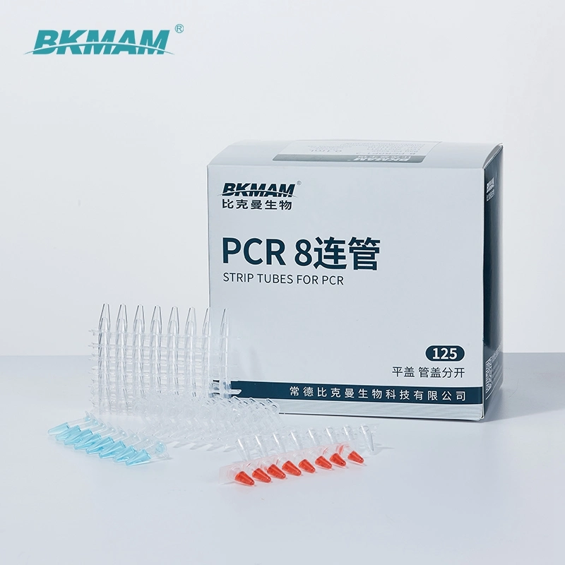 Dnase Rnase Free 8 Strip PCR Tube Plastic Sterile PCR Test Tube