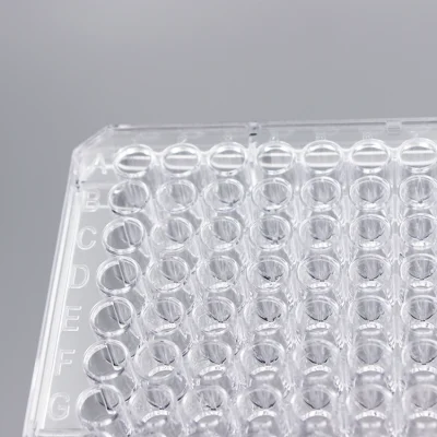 Laboratory Transparent 96wells PCR Plates 0.2ml PCR Microplates with Half