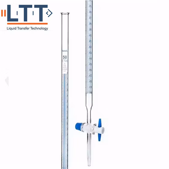 Blue White Line Alkali Burette 100ml