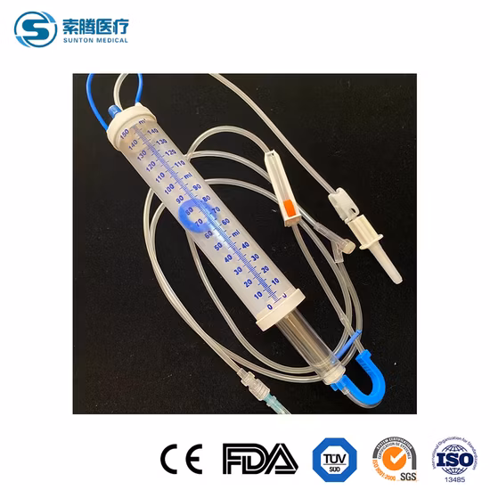 Disposable IV Pediatric Drip Microdrip Type Apparatus Infusions Set with Burette for Children 150ml and 100ml CE ISO OEM