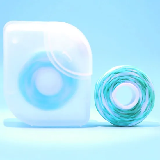 Customized Flavored Waxed Dental Floss 25PCS Tooth Cleaning Thread for Orthodontics