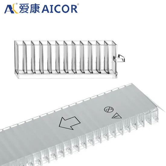 Laboratory 12 Holes Sample Cup 12 Position Multicell Plastic Konelab Cuvette for 20/20cx/Prime 30 and 60 Biochemistry Analyzer 