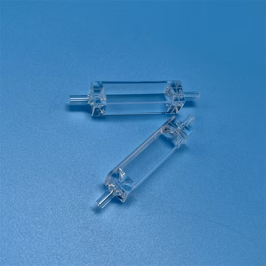 Transparent Customized Flow Quartz Cuvette Cell