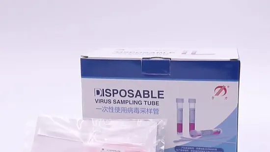 Transport Medium Tube Vtm Tube Without Medium Empty Testing Cotton Swabs 