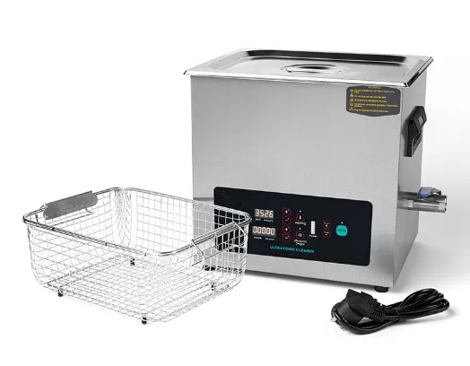 Lab Benchtop Dual Frequency Adjustable Ultrasonic Cleaner with Degassing Variable Wave Heating Function Xj