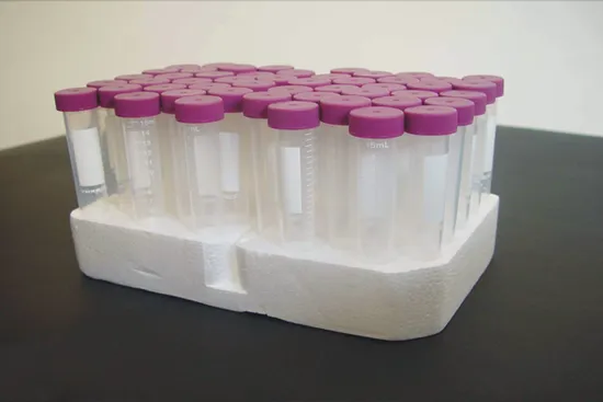 Eo Sterilization Labware Load in Puffy Rack 15ml PS Centriufge Tubes 