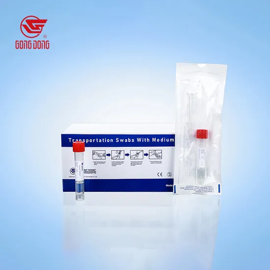 Disposable Medical Sterile Viral Vtm Test Tube with Swab 3ml 5ml 7ml 